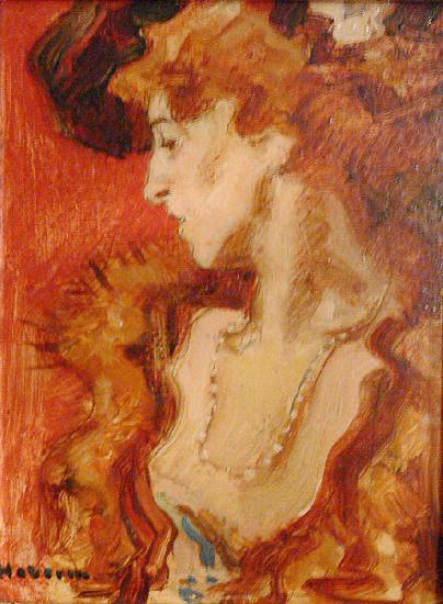 unknow artist The Red Lady or The Lady in Red.